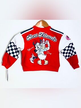 Disney Red Minnie & Daisy "Best Friends" Girls' Sweatshirt
